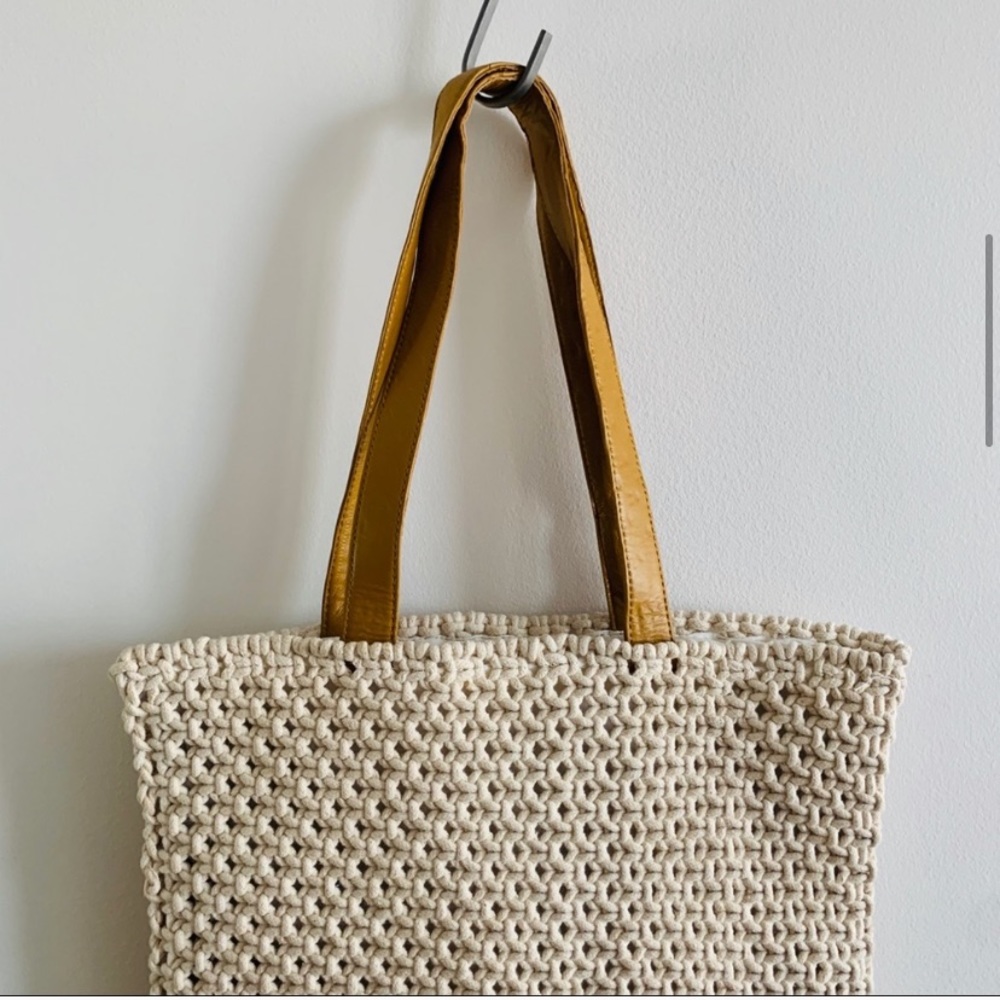 NEW Macrame Spring Shoulder Shopper Bag - Picture 8 of 16